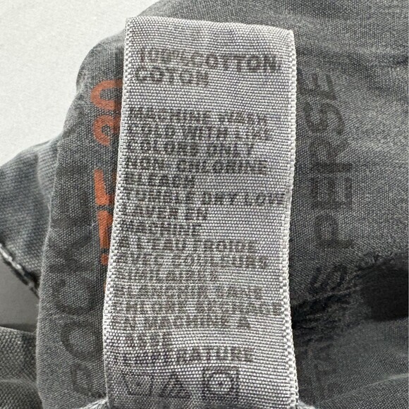 James Perse Canvas 5 Pocket Pants Mens Gray Button Fly Slim Straight Sz 30 USA - Picture 10 of 14